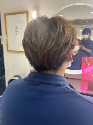 ショート ヘアアレンジ メンズ 山﨑 燦人のヘアスタイル