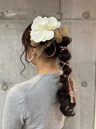 ロング ヘアアレンジ 女性に人気♪ はやしほのかのヘアスタイル