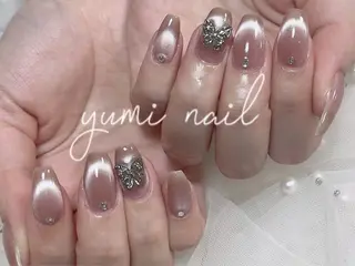 ネイル 𝐲𝐮𝐦𝐢🎀 長さ出しデザイン専門のネイルデザイン