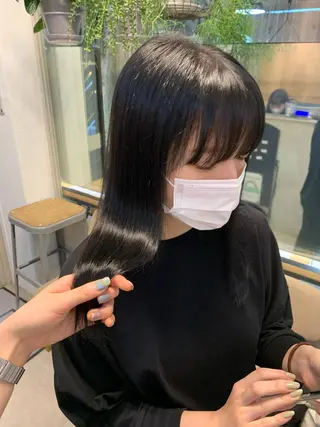 セミロング REINA☁️透明感 カラー/ぷつっと♡のヘアスタイル