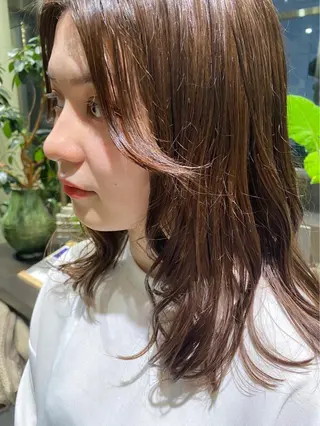 ミディアム カラー AVEDA Lifestyle  Salon & Spa 南青山所属・🌿カットモデル募集 🌿rinonのヘアスタイル