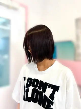 セミロング カラー 艶髪ハイトーン/ ブロンド/Nagiのヘアスタイル