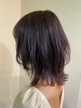 ミディアム カラー パーマ ヘアアレンジ メンズ キッズ ネイル マツエク・マツパ 🌈デザインヘア職人 Kaede🌈のヘアスタイル