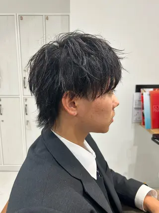 ショート ヘアアレンジ メンズ 山﨑 燦人のヘアスタイル