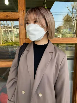 ショート なぎ🌿.∘[ボブ, ニュアンスカラー]のヘアスタイル