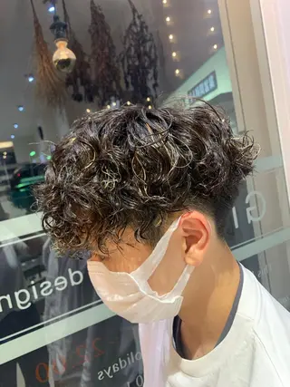 ショート パーマ メンズ Gisel みらののヘアスタイル
