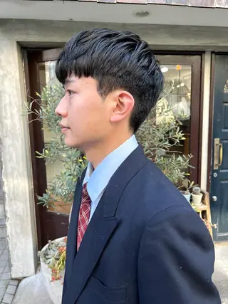 ショート メンズ 木村陸弥 似合わせ 透明感カラー🌿のヘアスタイル