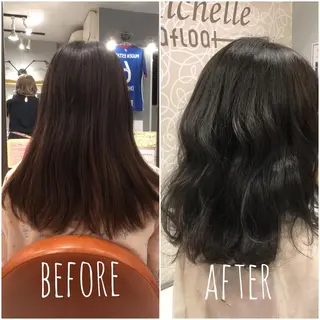 カラー mince rouge 博多マルイ店所属・牛田 玲菜のヘアスタイル