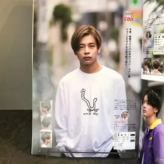 メンズ happy  man 🌸血色カラー🌸のヘアスタイル