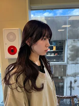 ロング カラー 伶風/ボブ/ ヘーゼルベージュのヘアスタイル