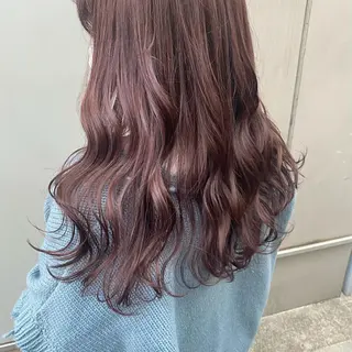 ロング カラー 💕コテ巻き風パーマ 💕KEIYA 💕のヘアスタイル