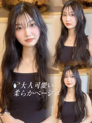 ロング 似合わせカット/ 顔周りカット/まりなのヘアスタイル