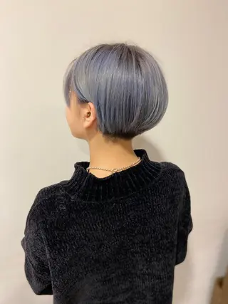 ショート カラー aini上本町 吉元直明のヘアスタイル