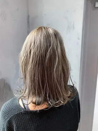 セミロング カラー レイヤー/髪質改善/ ブリーチ/コタケのヘアスタイル