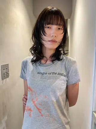 セミロング カラー ロエ平尾山荘所属・ショート/ハイライト /平尾/薬院/綜一郎のヘアスタイル