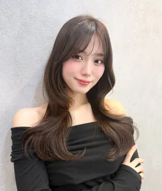 ロング 韓国ヘア/艶髪/ 透明感カラー/つぐみのヘアスタイル