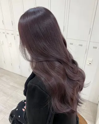 ロング カラー 透明感カラー ふうか　渋谷のヘアスタイル