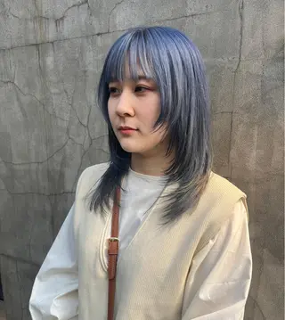 セミロング カラー HAIR MAKE  miel所属・🫧透明感カラー🫧 SHINSEIのヘアスタイル