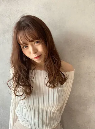 ミディアム 若山 敦のヘアスタイル