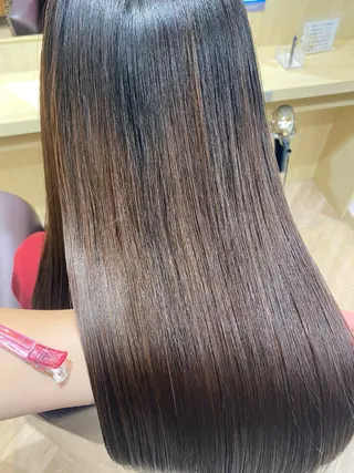 ロング 久光天海/艶カラー /髪質改善ストレートのヘアスタイル