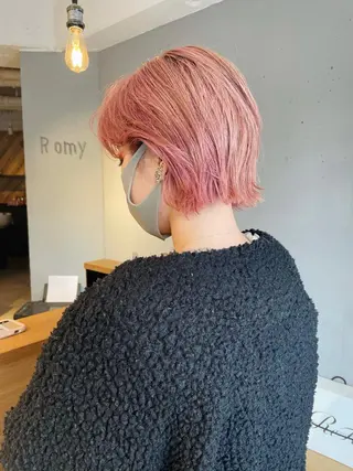 ミディアム カラー ZOA classic hair所属・東 みのりのヘアスタイル