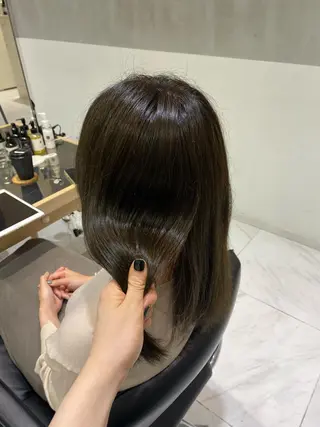 ミディアム カラー 艶感/ナチュラル 🌿マアヤのヘアスタイル