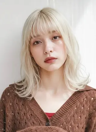 ミディアム カラー Telasu所属・gata gataのヘアスタイル