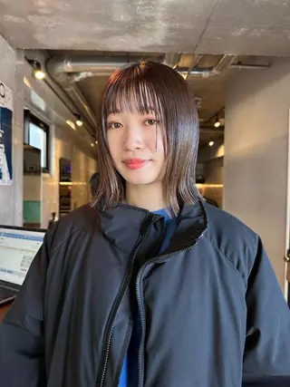 ミディアム 前野 日奈のヘアスタイル