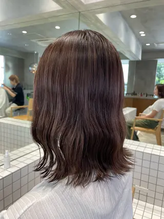 ミディアム カラー porto まなみのヘアスタイル