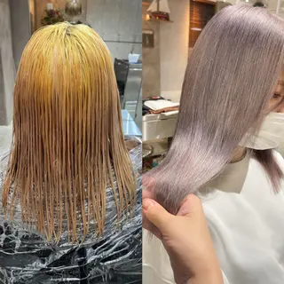 ミディアム LAME所属・RU NAのヘアスタイル