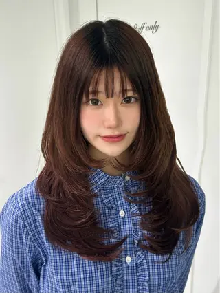 ロング レイヤー／マツエク 💋𝑨𝑵𝑵𝑨のヘアスタイル