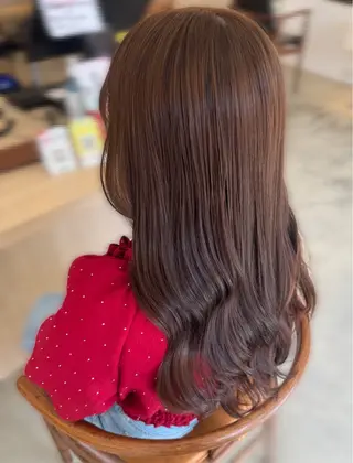 セミロング 💖ASUKA 💜/透明感カラーのヘアスタイル