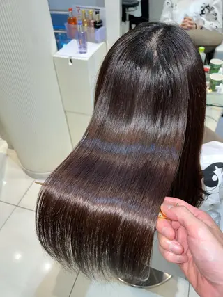 ロング 縮毛矯正/髪質改善 /ブリーチ/東陽町✨のヘアスタイル