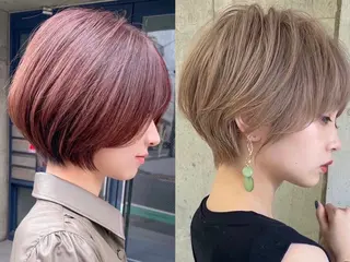 ショート 透明感カラー🤎 中川智帆のヘアスタイル