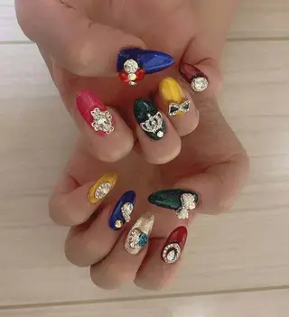 ネイル 花花 ネイルサロンのネイルデザイン