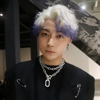 ショート カラー メンズ デザインカラー AYA/DEANのヘアスタイル