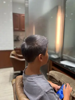 ショート カラー メンズ キッズ 山田 美幸のヘアスタイル