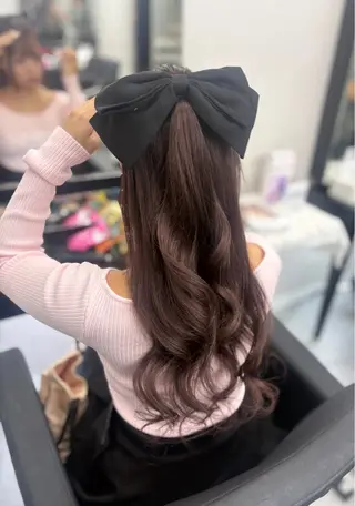 ロング カラー 🫧miyu/カラー エクステ難波🐇ྀིのヘアスタイル