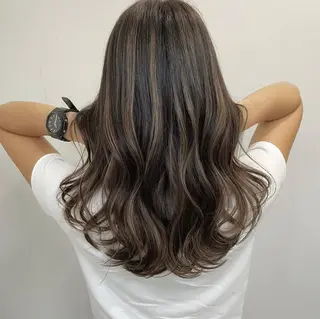 ロング カラー 透明感ワンカラー梅田 ダブルカラー/川上のヘアスタイル