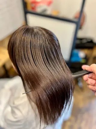 セミロング Salowin銀座suite店所属・美髪縮毛矯正/髪質 改善カラー/寺倉海人のヘアスタイル