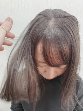 セミロング カラー 🌿nudeカラー/ レイヤー/藤原🌿のヘアスタイル