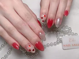 ネイル ユリ🎀長さだし/ パラジェル/持ち込みのネイルデザイン