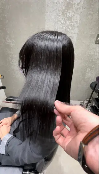 ミディアム カラー 髪質改善ヘアケア 艶髪特化/上田のヘアスタイル