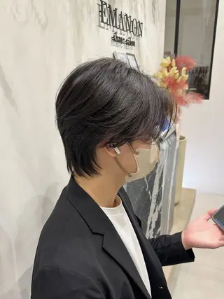 メンズ オブチ ミライのヘアスタイル