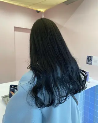 ロング カラー ヘアアレンジ SALOWIN横浜所属・𓍯韓国style/ 髪質改善𓍯中村和希のヘアスタイル