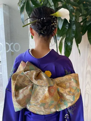 ヘアアレンジ Aya/四条烏丸/ インナーカラーのヘアスタイル