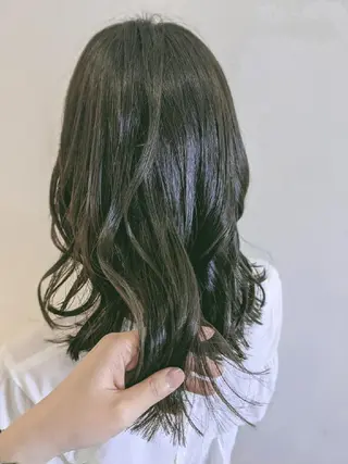 セミロング 中野 雅子のヘアスタイル