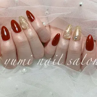 ネイル yumiジェル& チップ長さだしのネイルデザイン
