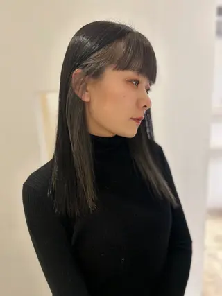 セミロング カラー はな ∕カットモデル募集中のヘアスタイル