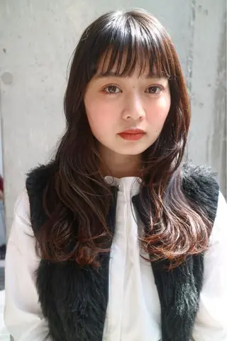 ロング 葉月/ボブ/ 透明感カラー／中目黒のヘアスタイル